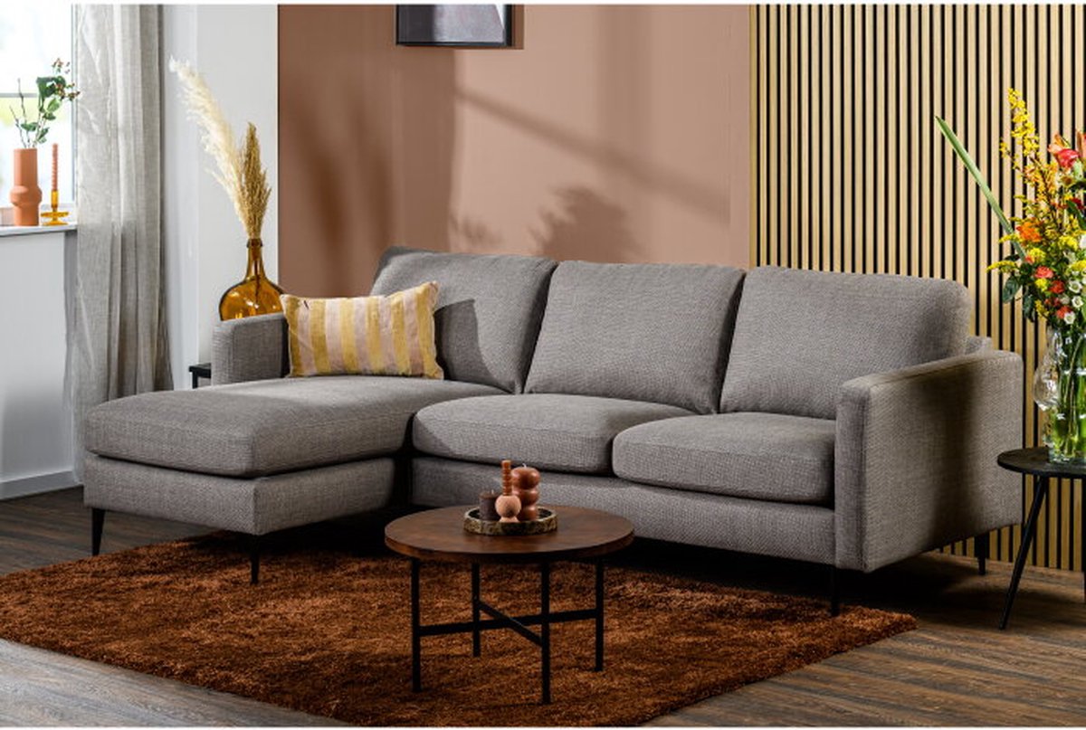 Hoekbank Luna stof Woven - Taupe