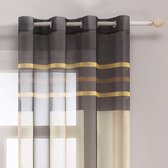 halfdoorzichtig, vintage, decoration curtain ,(140cm x 175cm) brown+beige
