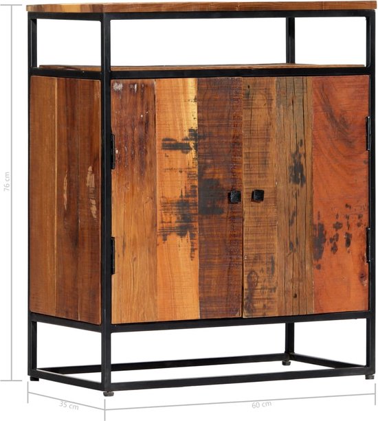Table de Chevet vidaXL Armoire latérale 85x33x75 cm bois massif d