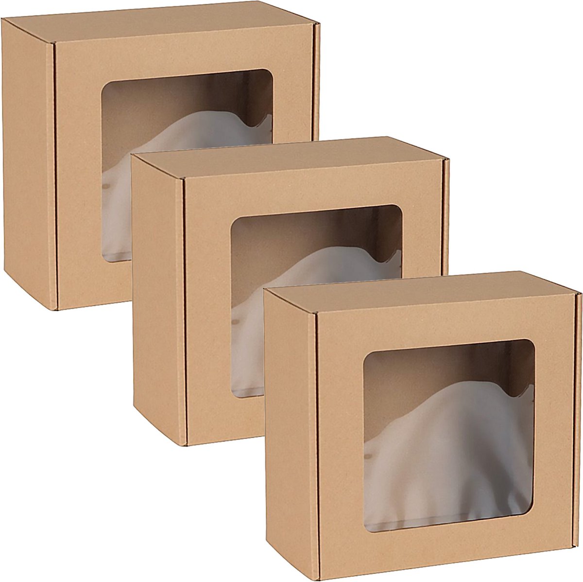 Vierkante Mode Doos met Venster, Geschenkdoos 20x20x10 cm