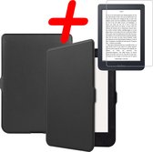 Hoes Geschikt voor Kobo Nia Hoesje Bookcase Cover Hoes Met Screenprotector - Hoesje Geschikt voor Kobo Nia Hoes Cover Case - Zwart