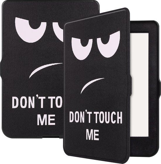 Hoesje Geschikt voor Kobo Nia Hoes Bescherm Hoesje Case Sleep Cover Met Screenprotector - Hoes Geschikt voor Kobo Nia Hoesje - Don't Touch Me van Hoesje  — afbeelding 5