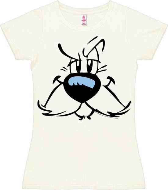Logoshirt Vrouwen T-shirt Idefix - Faces - Asterix - Shirt met ronde hals van Logoshirt - offwhite