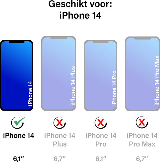 Étui adapté pour iPhone 14 - Bookcase - Porte-cartes - Cordon - Simili cuir - Or rose