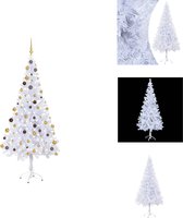 vidaXL kerstboom Forest - 180 cm - wit - Decoratieve kerstboom