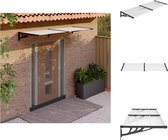 vidaXL Deurluifel - 239 x 90 x 27.5 cm - Holle polycarbonaat platen - Sterk frame - Eenvoudige installatie - Vensterzonwering