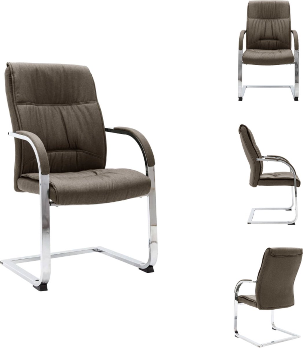 vidaXL Zwevende Kantoorstoel - Comfort - Stoel - 58 x 67.5 x 102 cm - Ergonomisch - Bureaustoel
