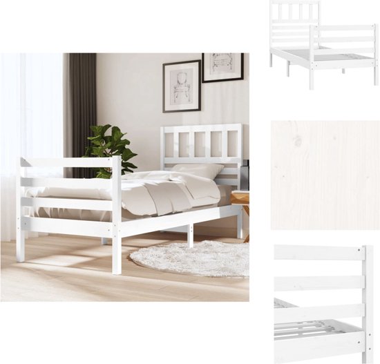 Base Letto Elettrica VidaXL - 39 Doghe 7 Zone 90x190 Cm Legno Naturale