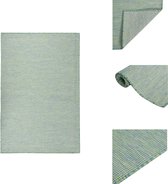 vidaXL Tuinkleed Groen - 100 x 200 cm - Weerbestendig - Vloerkleed