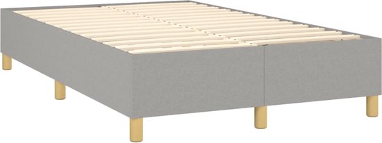 vidaXL Lit à sommier tapissier - Comfort - 120 x 200 cm - Matelas à ressorts ensachés - Lit