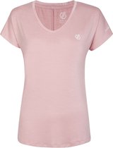 Dare 2B, Vigilant Lichtgewicht Sneldrogend Q-Wic Dames Fitness-T-Shirt, Dusky Rose, Maat 42