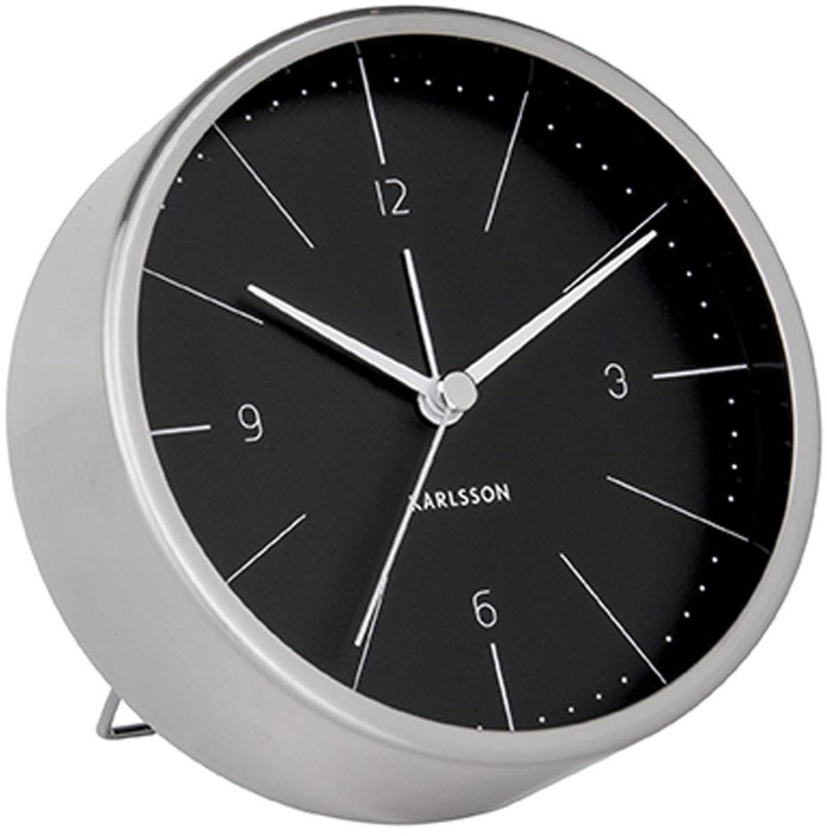 Karlsson Wekker Normann - Geborsteld Staal Zwart - Ø10cm - Scandinavisch