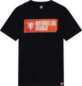 KNVB T-shirt Nothing like Oranje - Zwart
