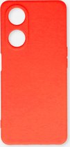 Casemania Hoesje Geschikt voor Oppo A58 4G Rood - Siliconen Back Cover