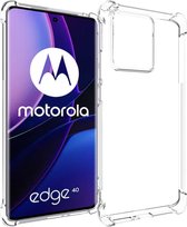 iMoshion Hoesje Geschikt voor Motorola Edge 40 Hoesje Siliconen - iMoshion Shockproof Case - Transparant