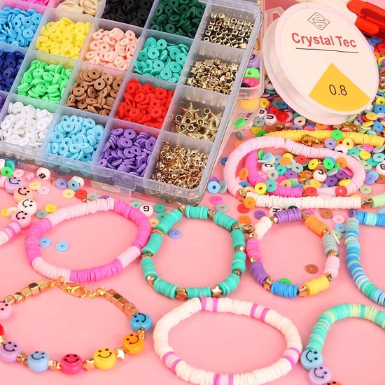 Perles pour Bijoux , bracelet à DIY , 5000 pièces de Perles Heishi pour la  fabrication... | bol