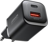 30W USB C Oplader Geschikt voor iPhone en Samsung - Zwart