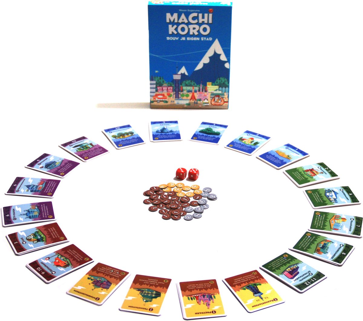 White Goblin Games Machi Koro - Dobbelspel - Bouw je eigen stad — afbeelding 2