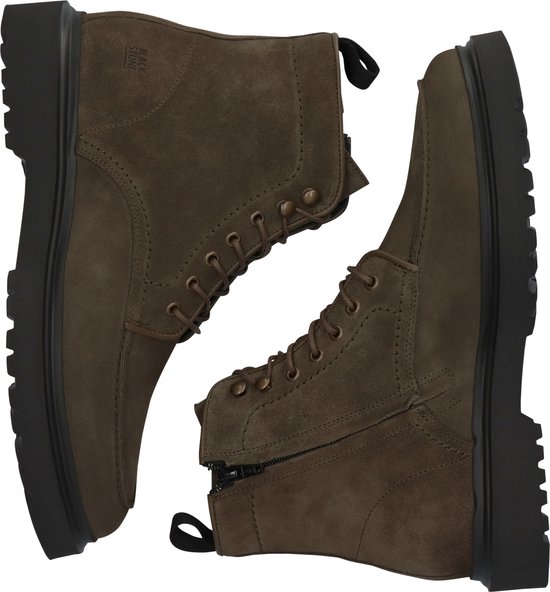 Blackstone JAYLEN HIGH - AG322 Musk - Lace-ups - Hommes - Dark green - Taille: 45