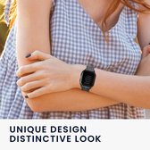 kwmobile Horlogebandje geschikt voor Garmin Venu Sq Music / Venu Sq 20mm - Band voor smartwatch - Metaal en canvas - lichtgrijs