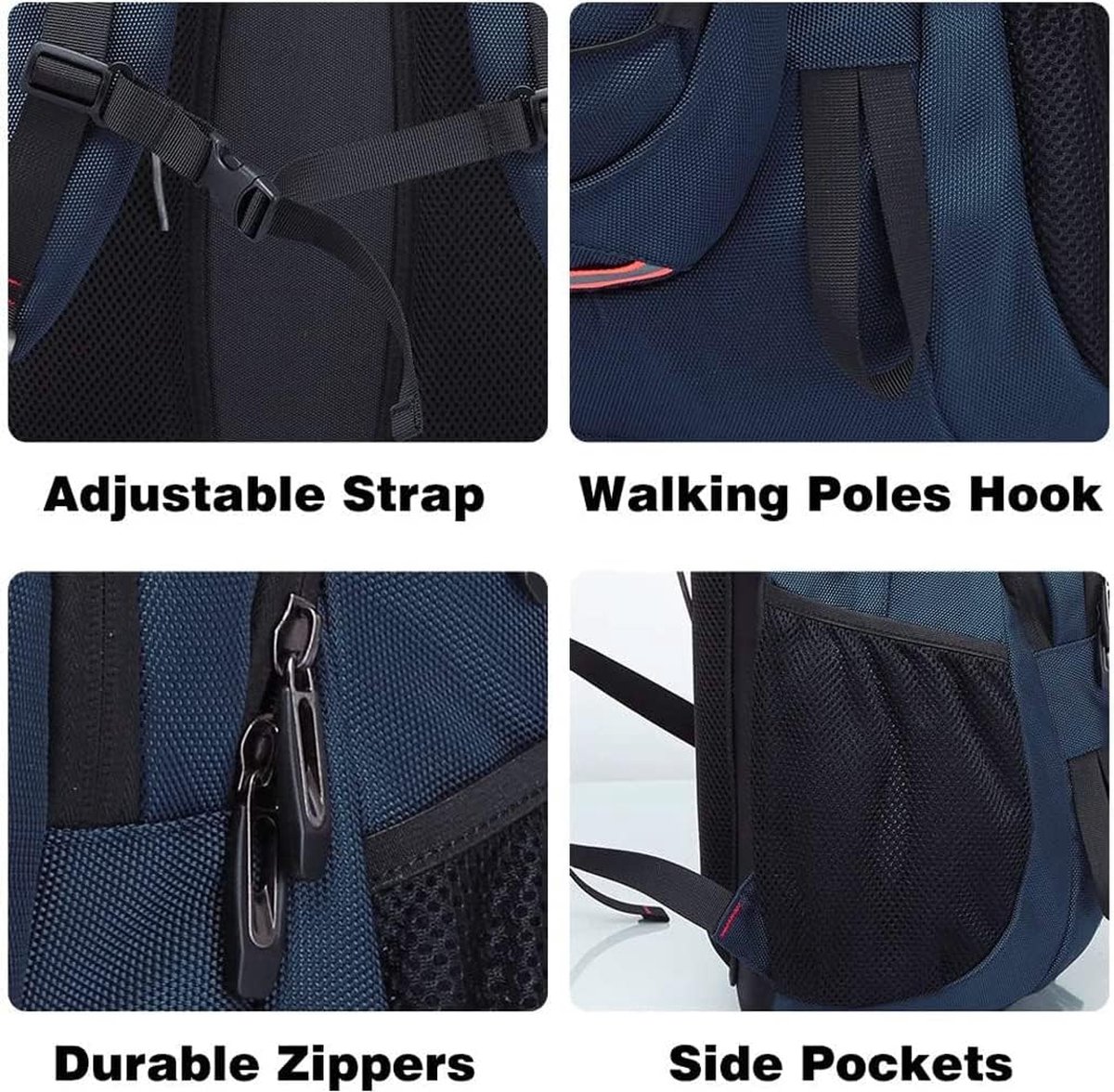 SHANNA Uitbreidbare Opbergruimte 35L/50L Militaire Tactische Rugzakken, Trekking Wandelen Molle Leger Overlevingsuitrusting Rugzakken Waterdicht Rugzak voor Camping Vissen Reizen Klimmen Outdoor