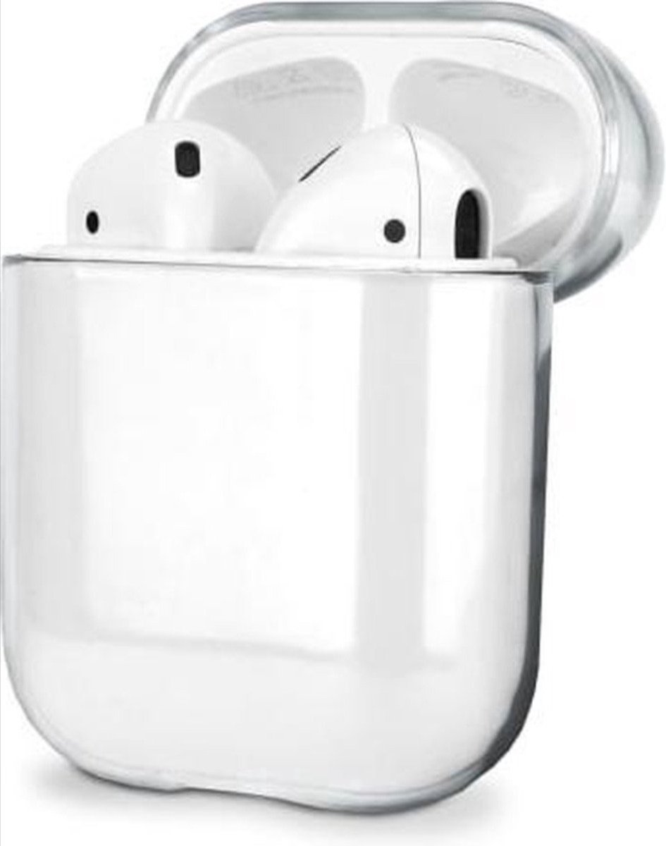 Transparant Hoesje - Geschikt voor AirPods - Hardcase Beschermhoesje - Airpodshoesje - Geschikt voor AirPods 1&2 - Transparant