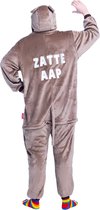 Apen onesie - dieren onesie - verkleedkleding - carnavalskleding - Carnaval kostuum - dames - heren – volwassenen – Zatte aap - maat M/L