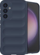 iMoshion Hoesje Geschikt voor Samsung Galaxy S23 FE Hoesje Siliconen - iMoshion EasyGrip Backcover - Donkerblauw