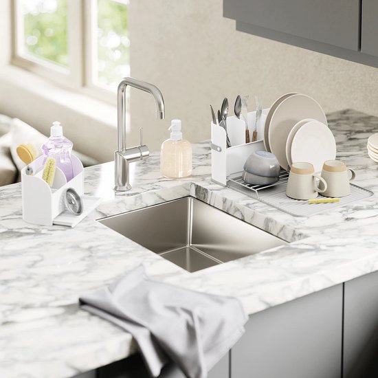 Umbra Organisateur d'évier avec flacon pompe à savon - 1019722-660 - Compartiments de tri