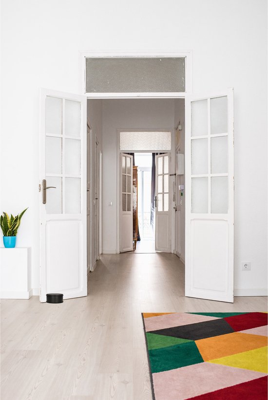 Svenska Living Deurstopper voor binnendeuren - zwart - rond - 1,2 kg - 12 x 6 cm - met rubberen rand