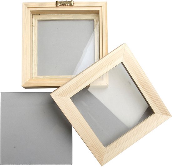 CC Houten 3D Lijst 12,3x12,3 cm