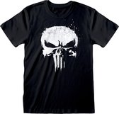T-Shirt met Korte Mouwen Marvel Logo Zwart Uniseks - XL