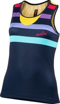 Nalini Fietsshirt Mouwloos Dames Blauw Geel - TANK TOP LADY BLUE YELLOW - M