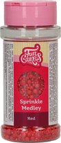 FunCakes Sprinkles Taartdecoratie - Sprinkle Medley - Red - 70g