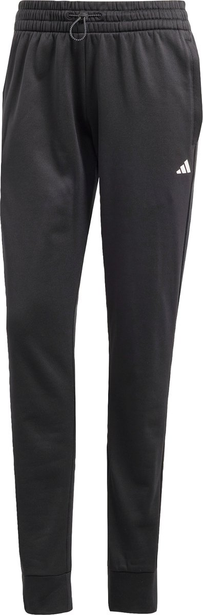 adidas Performance AEROREADY Game and Go Regular Tapered Fleece Broek Dames Zwart