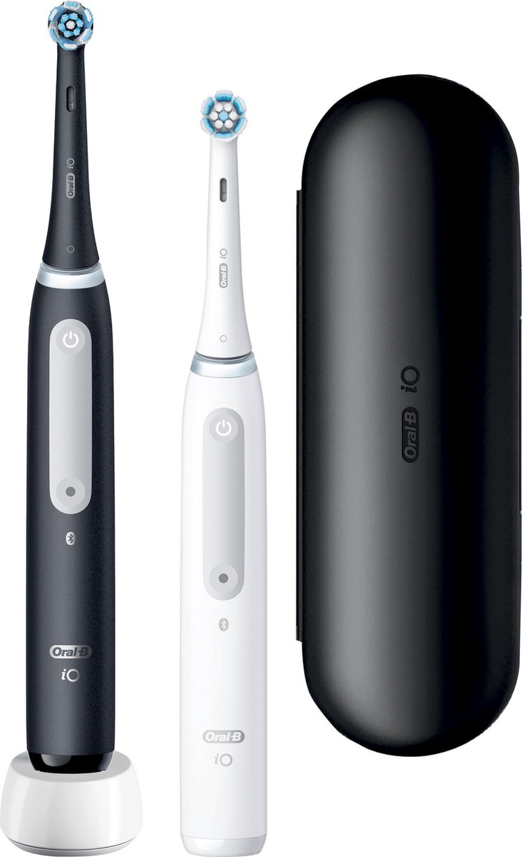 Afbeelding 2 van Oral-B iO 4N - Elektrische Tandenborstels Zwart en Wit - Ontworpen Door Braun