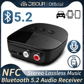 VIKEFON - Bluetooth Transmitter & Receiver 2 in 1 - BT 5.2 - 3.5MM AUX / RCA - Bluetooth Zender - Bluetooth Ontvanger - Bluetooth Transmitter - Bluetooth Receiver