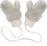 Binibamba Mittens/handschoenen met koordje Cloud - Grijs