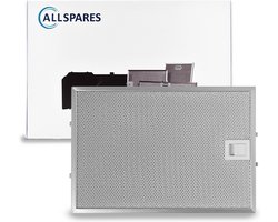 AllSpares Metaalfilter voor afzuigkappen geschikt voor Bosch Siemens en Neff 00362380-362380 (320x220x8mm)