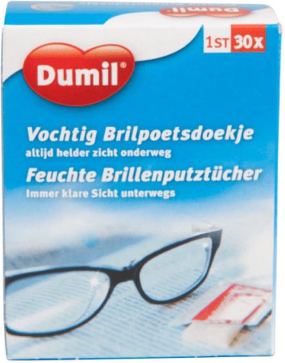 Dumil Brillendoekjes | Brilpoetsdoekjes | Verkrijgbaar In Een Doosje Per 30st.