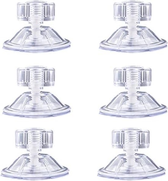 20 Stuks Plastic Zuignappen Met Schroefdraad En Moer – Sterke Hechting, Transparant, Voor Glas, Spiegel, Muur, Keuken En Badkamer