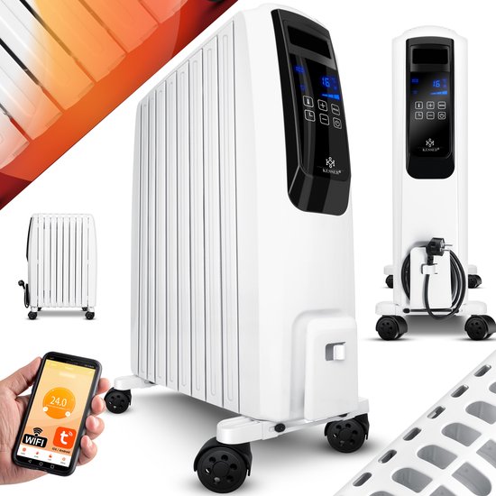 KESSER® Olieradiator 2500W Oliegevulde Radiator met WiFi App ...