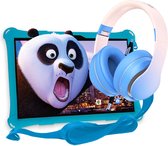 AngelTech Kinderpakket XL PRO II - Kindertablet XL PRO II + Kinderkoptelefoon – Vanaf 3 jaar - Combipakket - Blauw