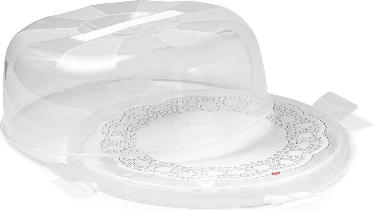 Dr. Oetker Transportdoos voor cakes met koelfunctie - Ronde taarttransportdoos voor alle gangbare taartformaten tot 28 cm - Ruimte voor standaard ijspakken - Koel tot 3 uur : Dr. Oetker