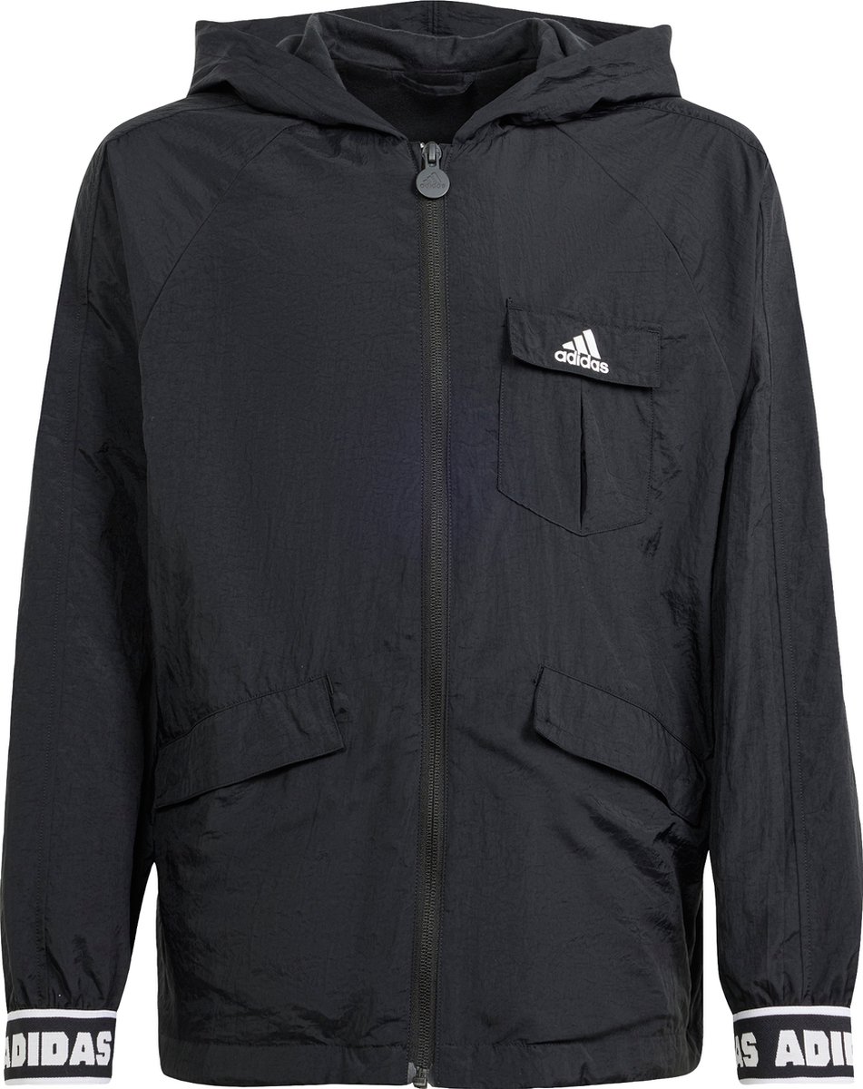 adidas Sportswear Dance Woven Windjack Kids Kinderen – 152 Zwart