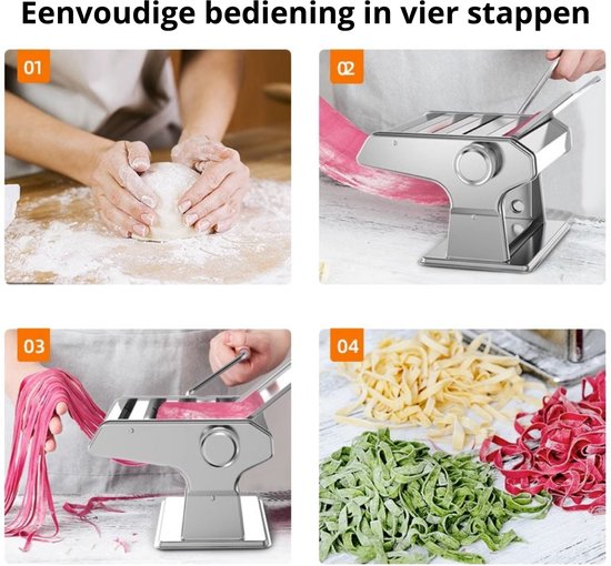 Livano Keukenmachine - Pastamaker - Pastamachine - Spaghetti - Lasagne - 3 Messen van Livano — afbeelding 5