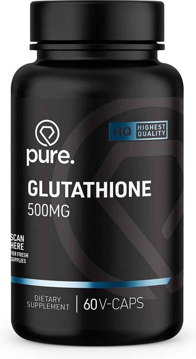 PURE Glutathione - 500mg - 60 vegan caps - aminozuren - PURE
