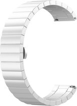 Bracelet en acier - acier inoxydable - adapté pour Garmin Venu 2S / Venu 3S / Vivomove 3S / Vivoactive 4S / Forerunner 255S / Forerunner 265S - argent