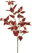 Viv! Home Luxuries bladtak - kunstbloem - groen rood - 90cm