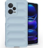 iMoshion Hoesje Geschikt voor Xiaomi Redmi Note 12 Pro Plus Hoesje Siliconen - iMoshion EasyGrip Backcover - Lichtblauw